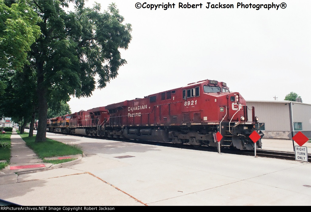 Sequence shot #1--CPKC freight with eight engines!!!!